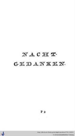 Nachtgedanken