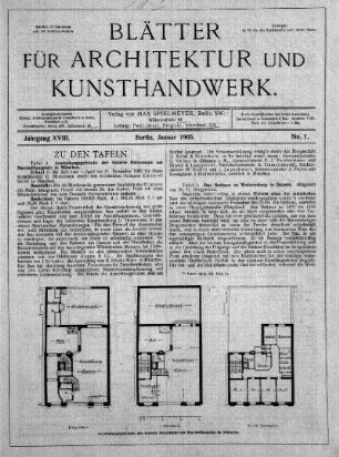 No. 1, Januar 1905