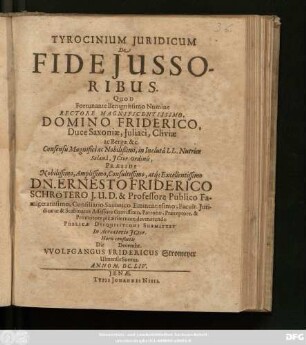 Tyrocinium Iuridicum De Fideiussoribus