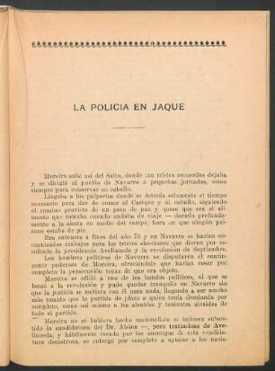 La policía en jaque