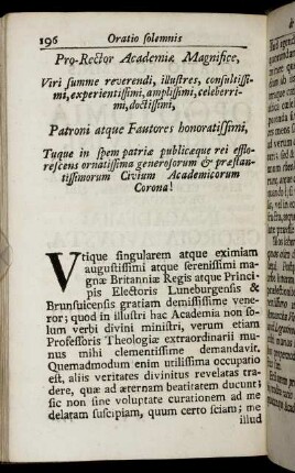 [Oratio Solemnis De Orthotomia Verbi Divini]