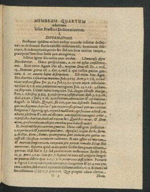 Membrum Quartum adornans Usus Practici Delineationem.
