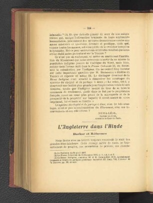 L'Angleterre dans l'Hinde.