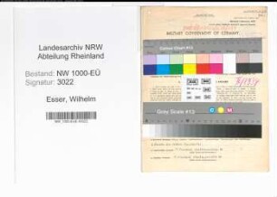 Entnazifizierung Wilhelm Esser, geb. 05.07.1904 (Postschaffner)