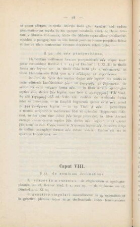 Caput VIII. ... de nominum declinatione.