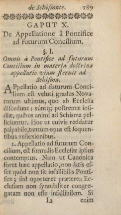 Caput X. De appellatione â pontifice ad futurum concilium.