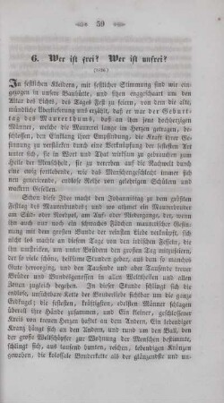 6. Wer ist frei? Wer ist unfrei?