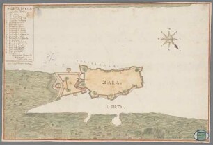 PIANTA DELLA// Citta di ZARA - BSB Cod.icon. 180 ule