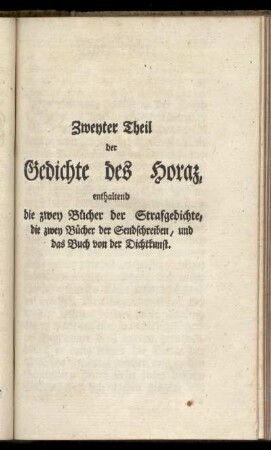 Gedichte des Horaz