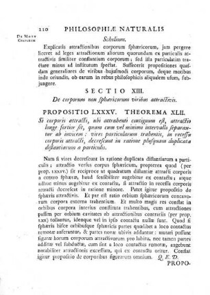 Sectio XIII. De corporum non sphaericorum viribus attractivis.