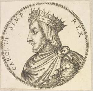 Bildnis des Carolus III le Simple