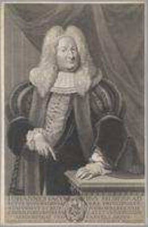 Johann (Hans) Jacob Silberrad, Rat mehrerer Fürsten und Stände, Ratskonsulent, Hof-Pfalzgraf und Prokanzler der Universität Altdorf; geb. 18. März 1682; gest. 20. März 1726