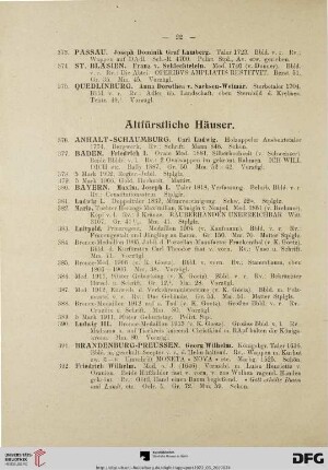 Altfürstliche Häuser (Nr. 376-570)