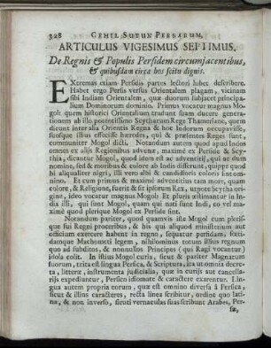 Articulus Vigesimus Septimus.