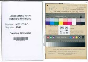 Entnazifizierung Karl Josef Dressen , geb. 29.04.1905 (Dolmetscher)