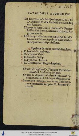Catalogus authorum.