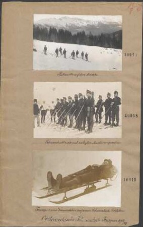 Patrouille auf dem Marsche