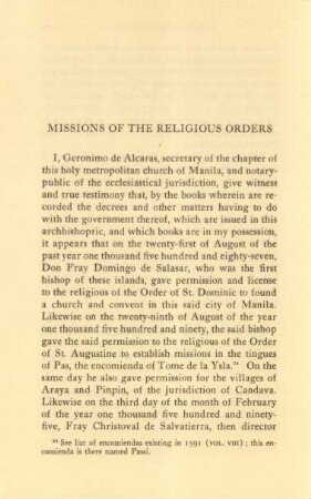 Missions of the religious orders
