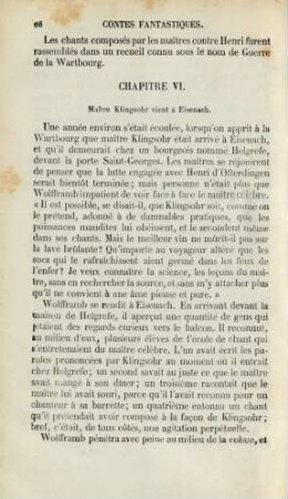 Chapitre VI. Maître Klingsohr vient à Eisenach