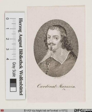 Bildnis Cardinal Jules Mazarin, 1659 duc de Nevers (eig. Giulio Mazarini od. Mazzarino)