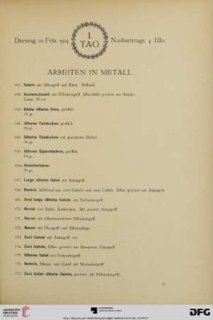 Dienstag, Nachmittags 4 Uhr (Nr. 161-300)