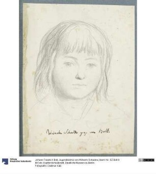 Jugendbildnis von Wilhelm Schadow