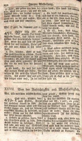 XXVII. Von der Aufrichtigkeit und Wahrhaftigkeit.