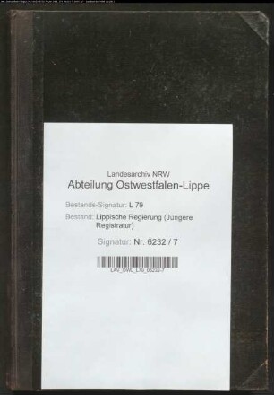 Vorstellungslisten der Ämter Blomberg und Schwalenberg (Aushebungsbezirk Lemgo, ab 1905 Blomberg), Band 1