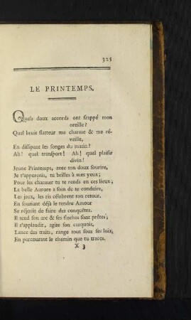 Le Printemps.