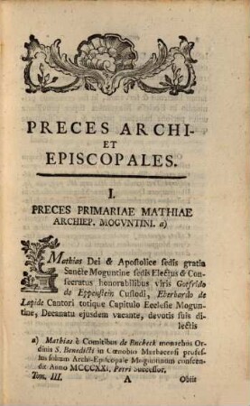 Subsidia Diplomatica Ad Selecta Juris Ecclesiastici Germaniae Et Historiarum Capita Elucidanda, Tomus Tertius
