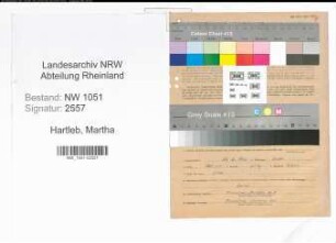 Entnazifizierung Martha Hartleb , geb. 10.06.1912 ()