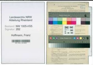 Entnazifizierung Franz Hoffmann , geb. 16.06.1897 (Gelderheber)
