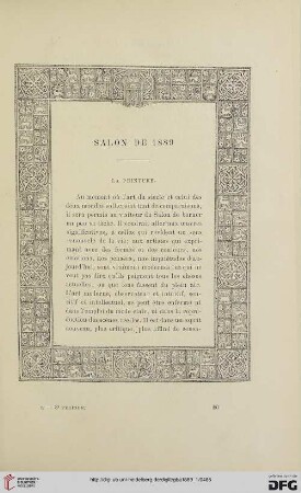 3. Pér. 1.1889: Salon de 1889, [1], La peinture