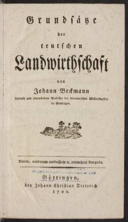 Grundsätze der teutschen Landwirthschaft