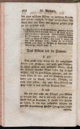 Das Glühen und die Flamme