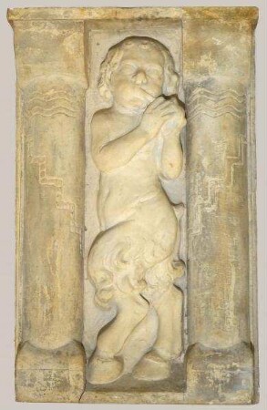 Kleiner Faun mit Flöte