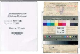 Entnazifizierung Wilhelm Rempe , geb. 22.03.1909 (Arzt)