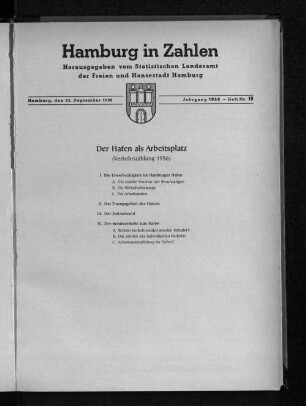 Der Hafen als Arbeitsplatz : Verkehrszählung 1956