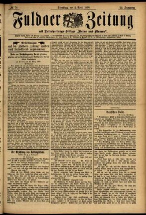 Ausgabe vom Dienstag, den 02. April 1895.