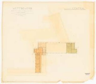 Berufs- und Handelsschule, Cottbus: Grundriss Dachgeschoss 1:200