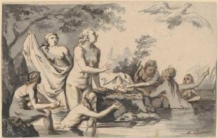 Antike mythologische Szene