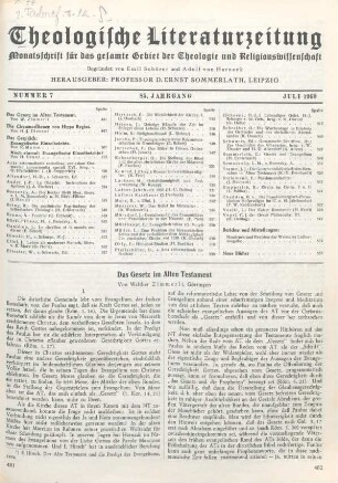 481-498 Das Gesetz im Alten Testament