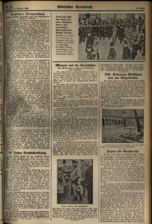 Zweite Ausgabe vom Dienstag, den 11. Februar 1930.