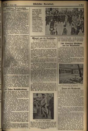 Zweite Ausgabe vom Dienstag, den 11. Februar 1930.