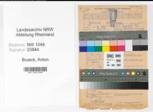 Entnazifizierung Anton Brueck , geb. 01.02.1886 (Lehrer)