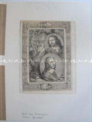 Allart van Everdingen und Adam Pynacker, niederländische Maler - aus "Groote schouburgh der Nederlantsche konstschilders"