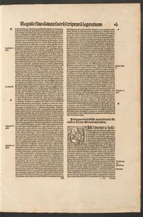 Prologus venerabilis partis/ fratris Nicolai de Lyra in Moralitates bibliae.
