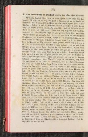 ¬Das¬ Schulwesen in England und in den römischen Staaten