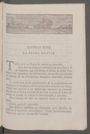 Capítulo XXXIII - La reina mártir
