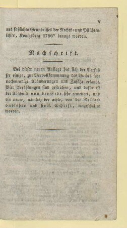 Nachschrift